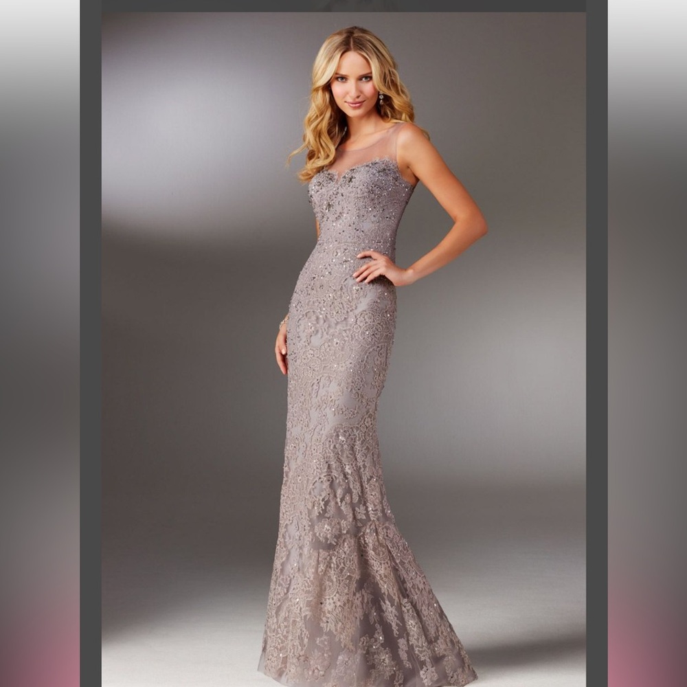 MGNY mother of the bride/groom dress size 10 in taupe